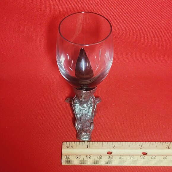 Vintage Frankli Wild Pewter Horse Head Shot Glass - Picture 9 of 13